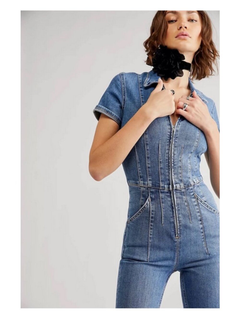 We The Free Jayde Flare Jumpsuit Sample - Size 4 - NWT